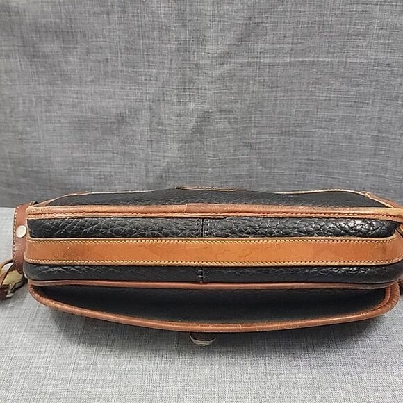 Dooney & Bourke Vintage Pebbled Leather Black Equestrian Cross-body Shoulder Bag - Picture 10 of 15